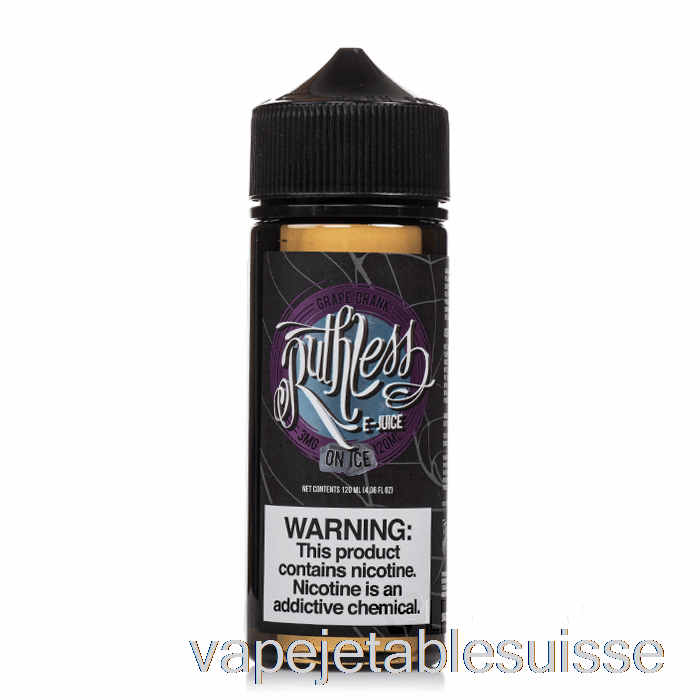 Vape Suisse Raisin Bu Sur Glace - Vapeur Impitoyable - 120ml 3mg